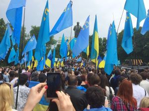 Rally in Kiev commemorating the deportation of Crimean Tatars in WW2. Will history repeat? (Photo (C) "kaktuse" under Creative Commons 3.0.