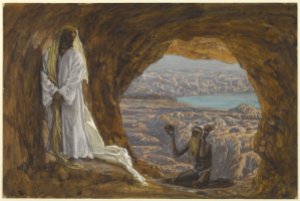 James Tissot, Jesus Tempted in the Wilderness, c. 1890.