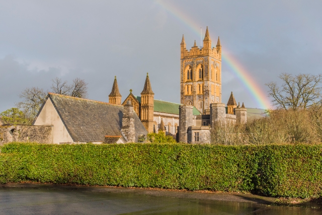 Rainbow Over Buckfast Abbey