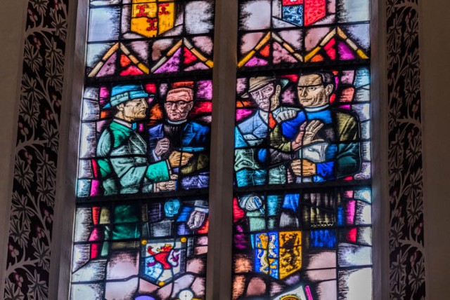 St Pancratius, 's-Heerenberg, Close Up of ‘Gestapo Window’